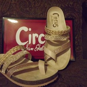 CIRCUS SAM EDELMAN ROSE GOLD SANDALS SZ 7
